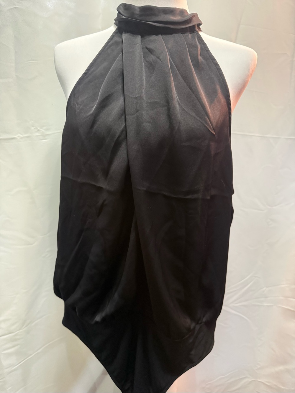 NWT Express Black Satin Bodysuit
